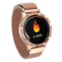 stainless steel smart watch heart rate monitor sport wristband fitness tracker female smartwatch bracelet 1 04 inch ips screen