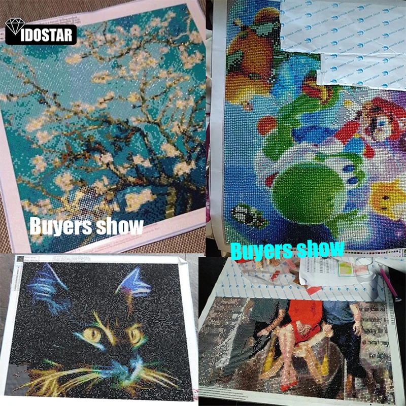 

IOOSTAR 5D Diamond "Flower butterfly scenery" Diamond Embroidery Full Round/ Square Diy Diamond Painting Cross Stitch Home Decor