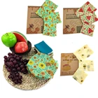 Многоразовые пчелиный воск ткань Обёрточная бумага Еда пакеты для сохранения свежести продуктов крышка стрейч крышка Джунгли вечерние пчелиный воск Обёрточная бумага пластик Обёрточная бумага