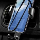 Гравитационный Автомобильный держатель для телефона с креплением на вентиляционное отверстие, подставка для мобильного телефона, смартфона, GPS, поддержка iPhone 12, 11, XS, X, XR, Xiaomi