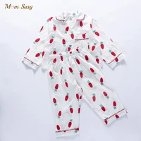 baby girl boy cotton pajamas clothes set shirtpant 2pcs infant toddler long sleeve cartoon sleepwear homesuit baby clothes 1 7y