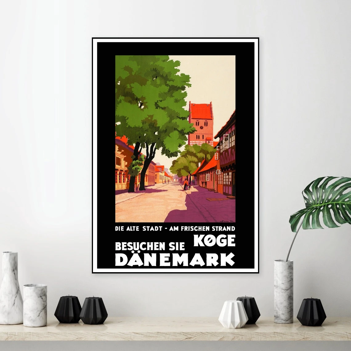 

Reprint of a Vintage Travel постер-Danemark (Frischen Strand), Art Ретро, ВИНТАЖНЫЙ ПЛАКАТ винтажный постер, печать домашнего декора, настенная живопись