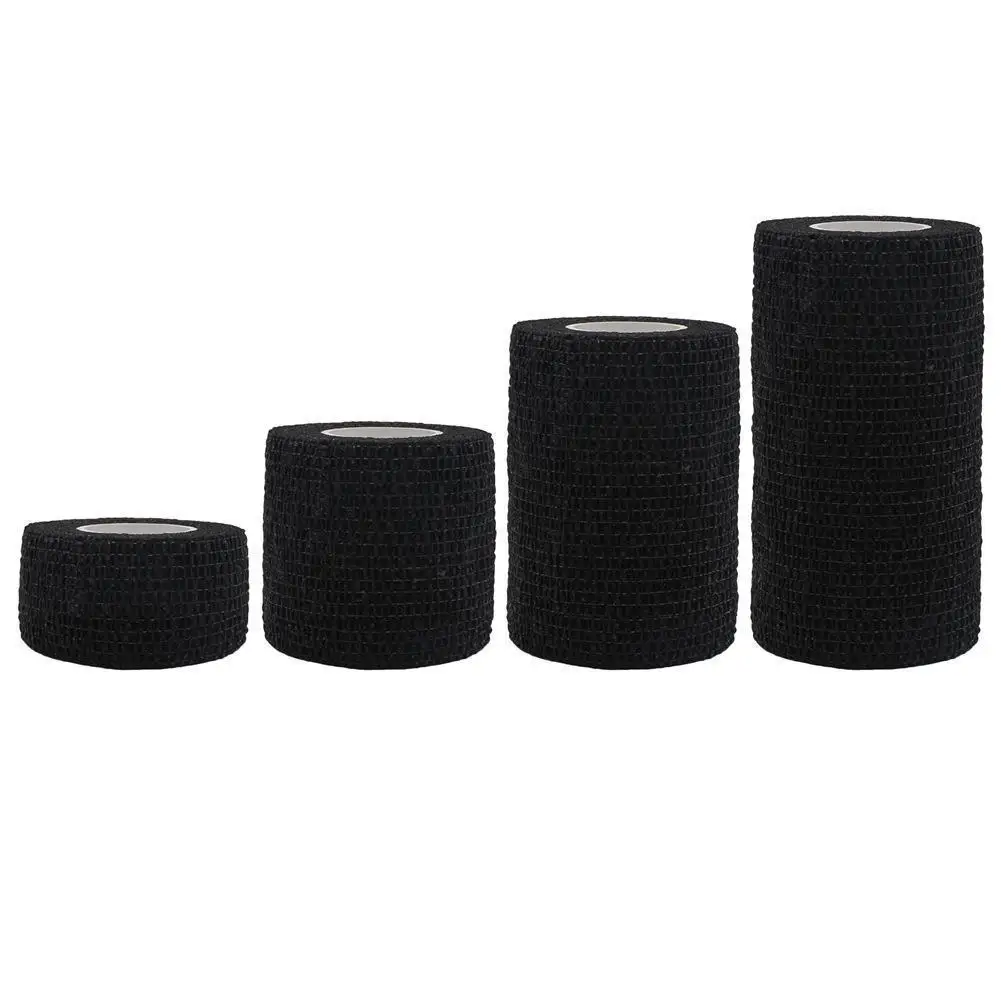 Цветная Спортивная самоклеящаяся эластичная бандажная лента 4 размера для