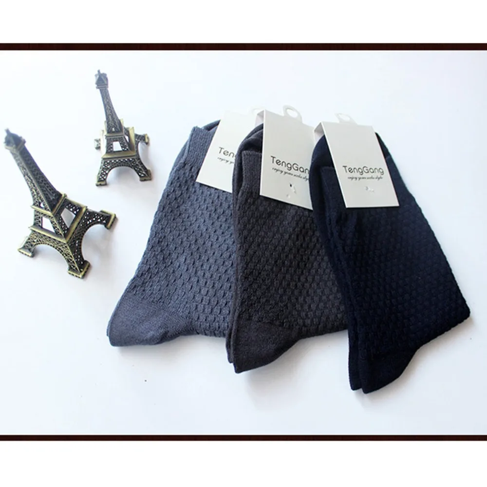 1 пара удобные мужские носки из бамбукового волокна повседневные бизнес