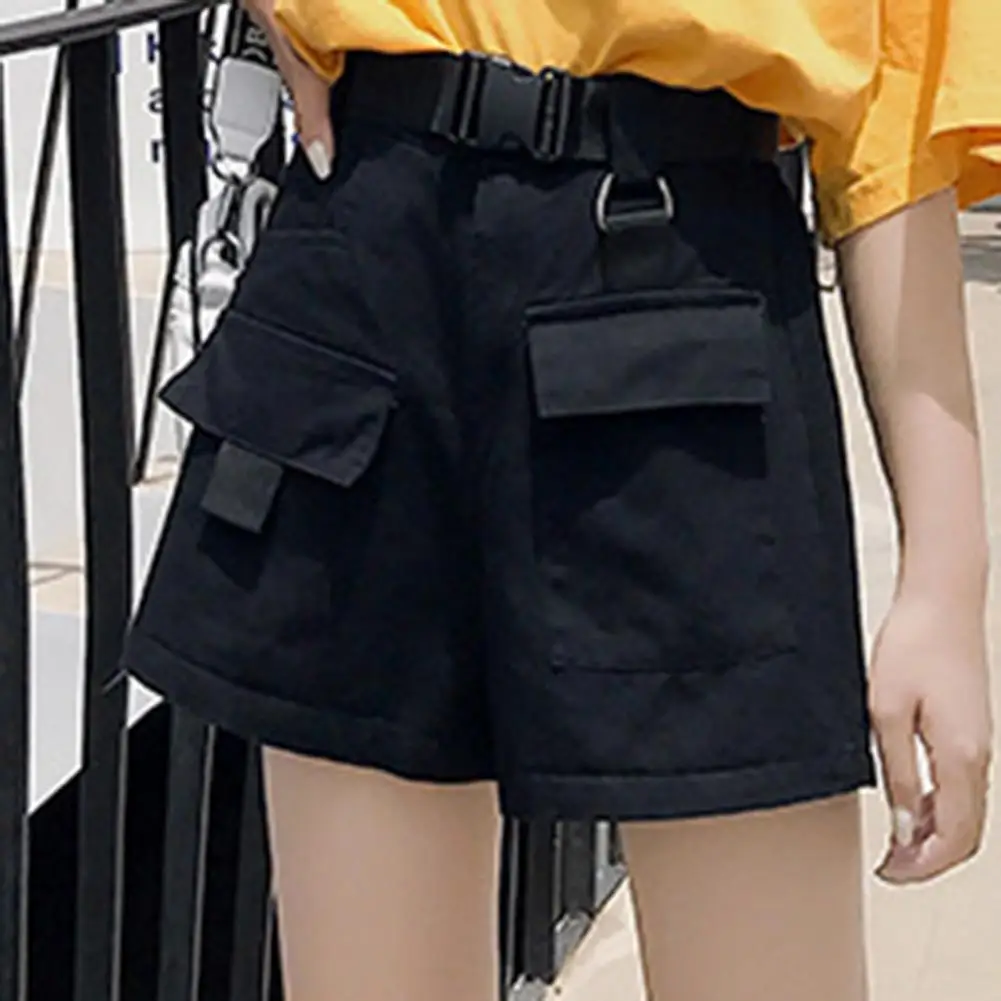 

Women Shorts High Waist All-match Pure Cotton Adjustable Cargo Shorts for Shopping