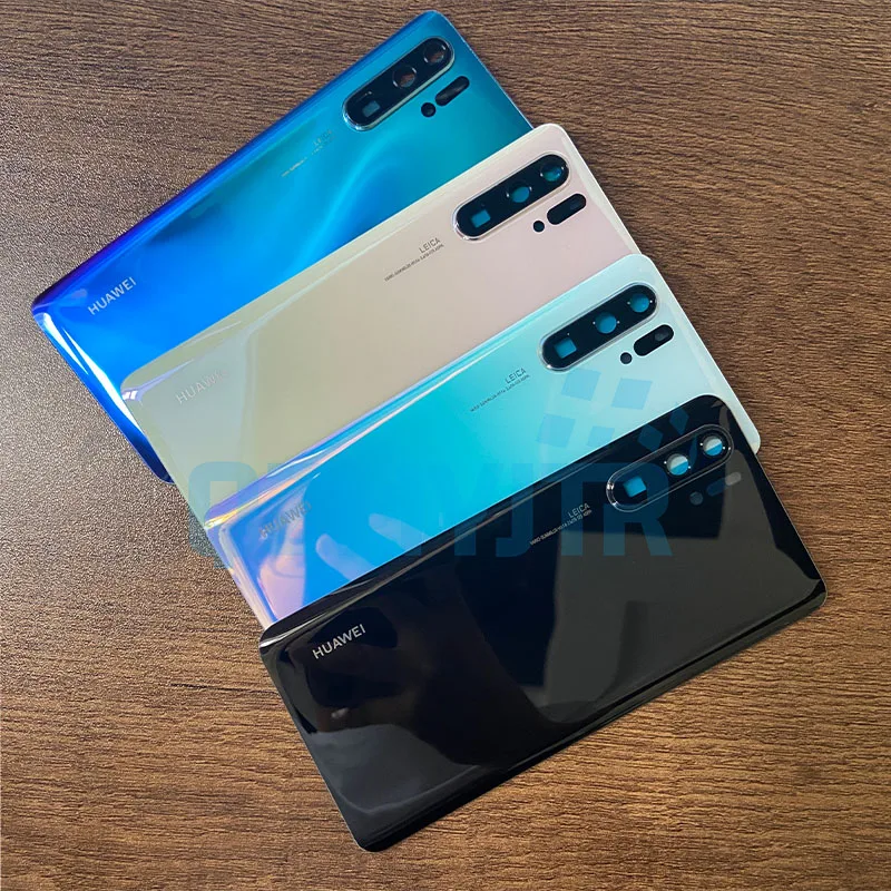 

10PCS 6.47" Replacement Back Glass Cover Battery Housing Rear Door Battery Case with Camera Lens Adhesive For Huawei P30 pro