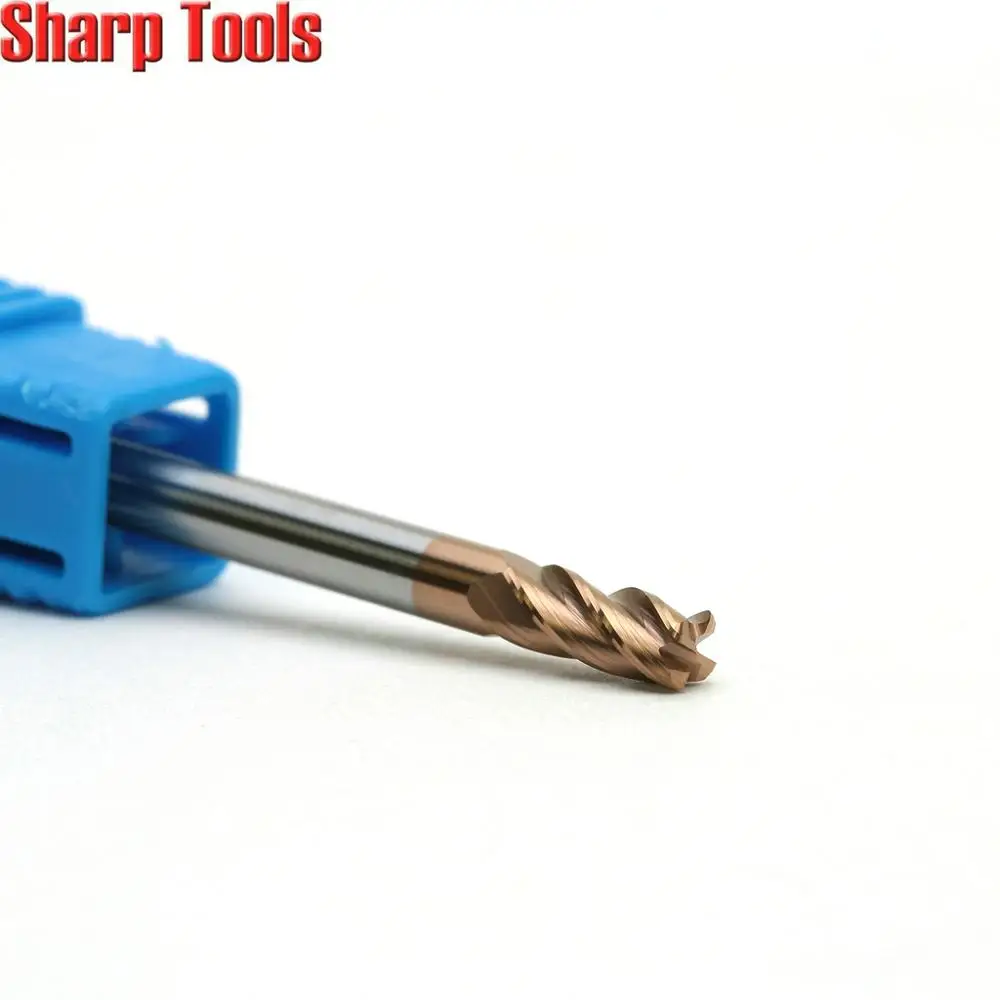 

10x55x150mm 4 Flute Corner Radius End Mills Ball Nose Cutters Solid Carbide Router Bit Spiral R0.5 Face Milling Tools for Metal