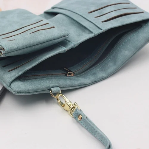 

Cute Women's Wallet Purse Short Design Fashion PU Leather Card Holders