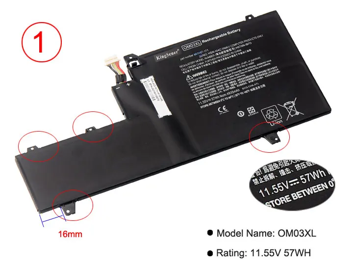 KingSener OM03XL ноутбук Батарея для hp Elitebook x360 1030 G2 серии HSTNN-IB7O HSTNN-IB70 HSN-I04C 863167-171 863167-1B1