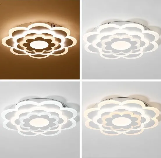 Ультра-тонкий светодиодный маленький потолочный светильник с цветами