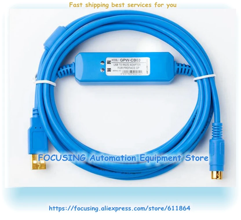 Новый 2017 кабель GPW CB03 USB CB02 серии для HMI Сенсорный экран программирования CB03|for
