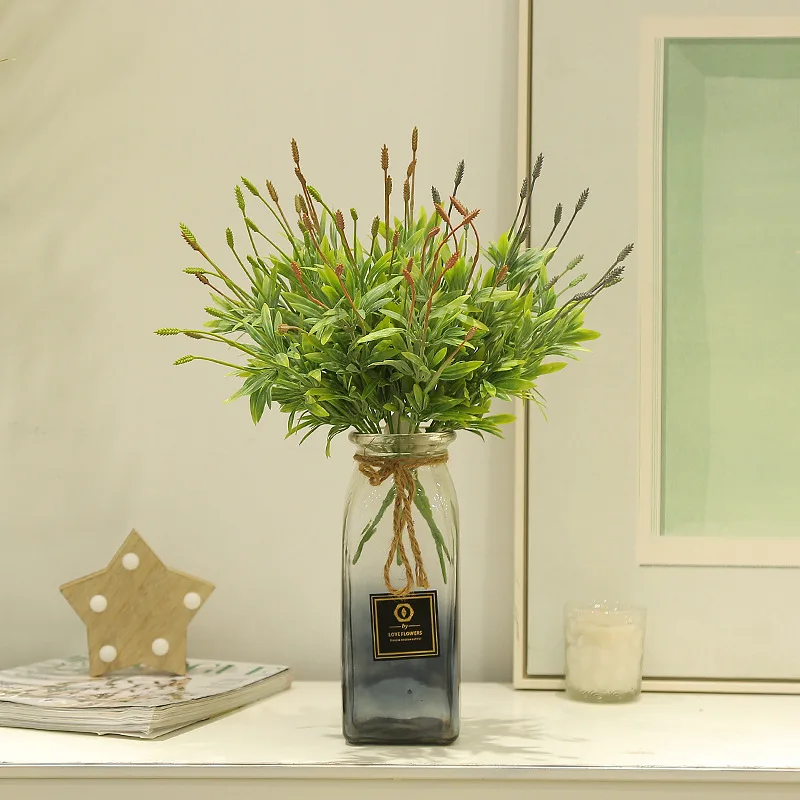 

Home vase furnishings artificial plants lavender fruit indoor restaurant partition flower arrangement