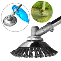 15cm19cm steel wire grass weed brush trimmer head rounded edge trimmer head garden brush removal grass tray plate for lawnmower