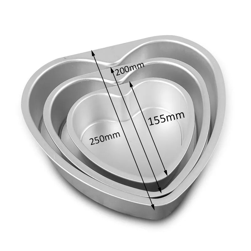Non-Stick Love Heart Shape Aluminum Alloy Chocolate Cake Mold Baking Pastry Molds DIY Pan Bread Tray | Дом и сад