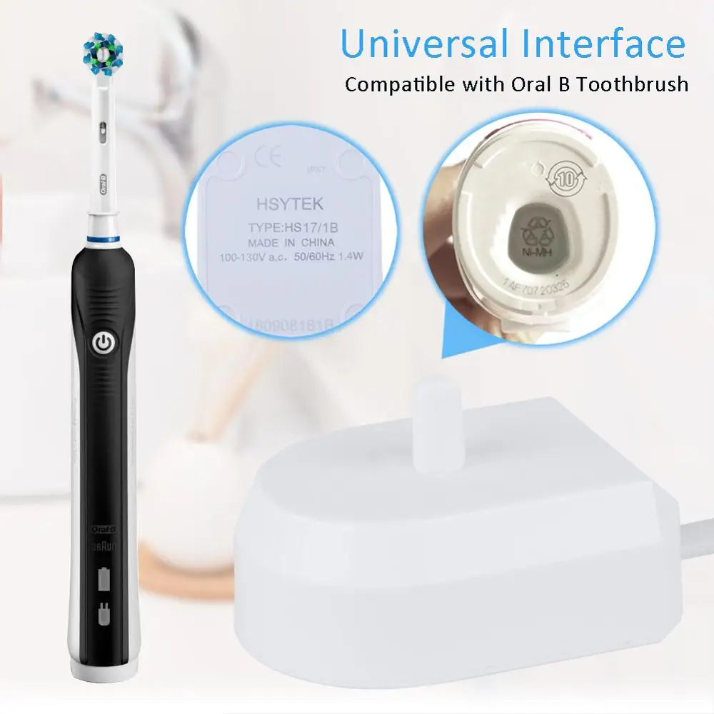 Сменное зарядное устройство для электрической зубной щетки HS171B Braun Oral-b D17 OC18