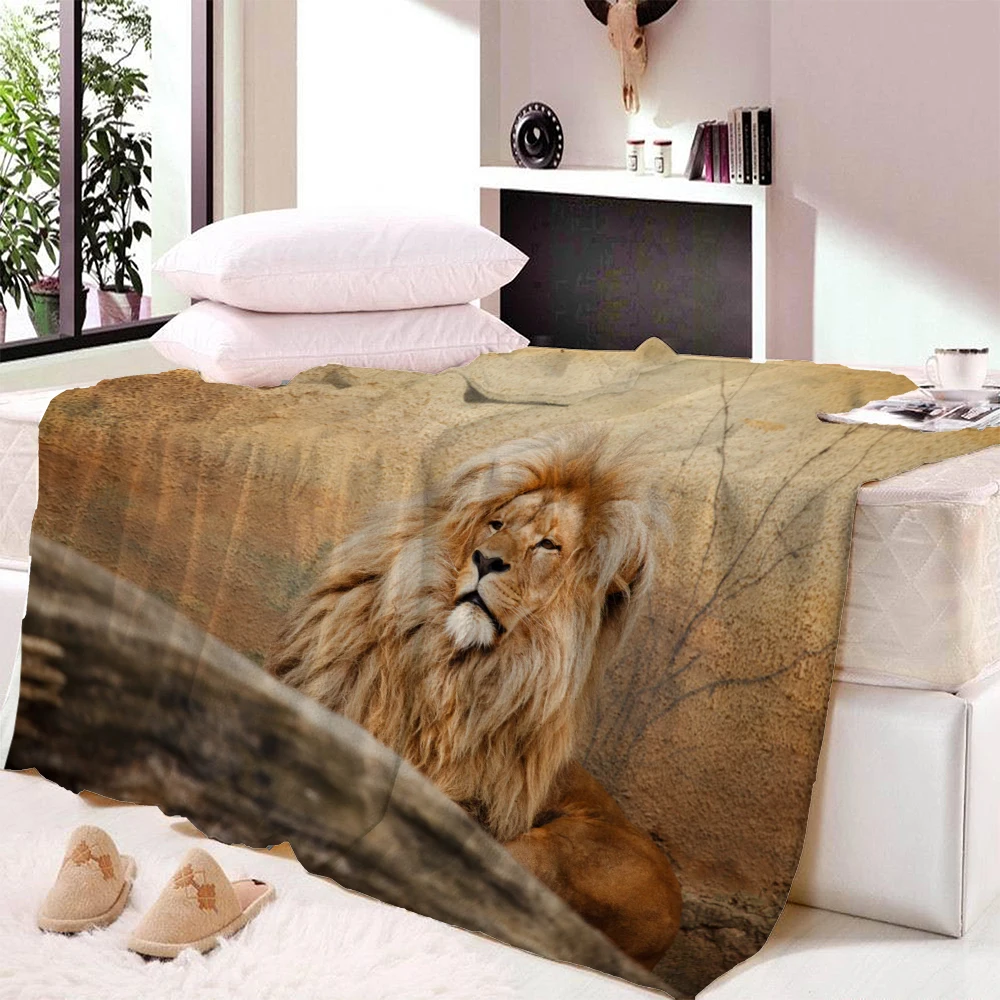 

Cute Lion Friends Plush Blanket Baby Children Boys Kids Gift Throw 150x200cm Sofa Bed Cover Bedding Gifts