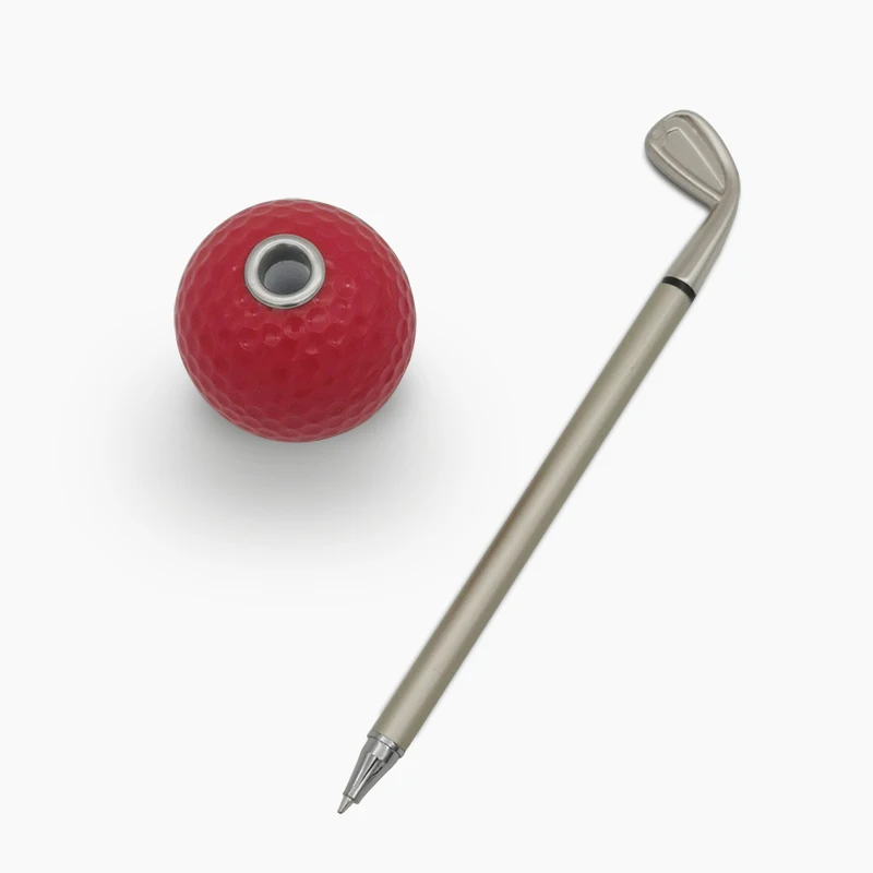 Новинка шариковая ручка с маленьким шариком для гольфа держатель черными