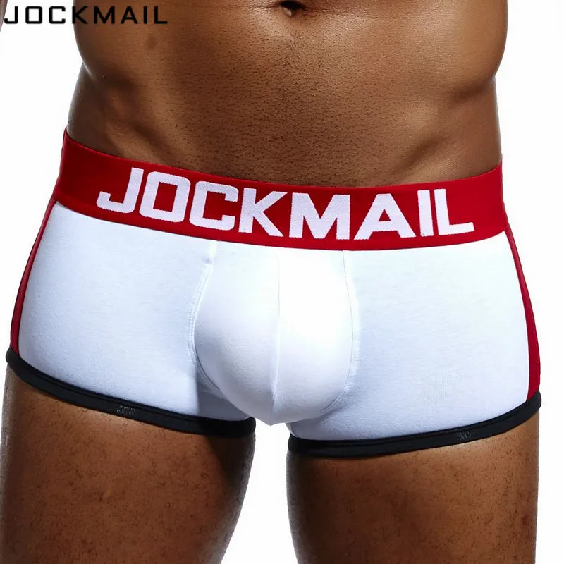 JOCKMAIL, фирменное Мужское нижнее белье, боксеры, усиление выпуклости, пуш-ап, нижнее белье, мужские шорты, трусы для увеличения размера, мужские трусы