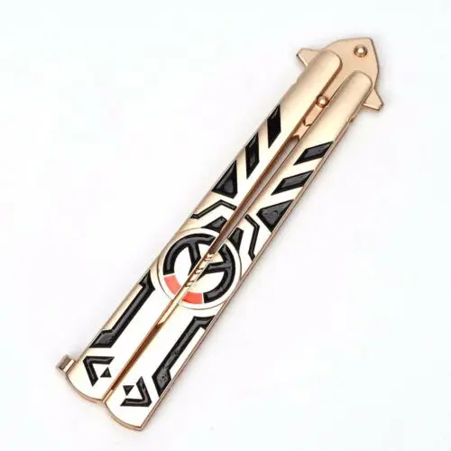 Тренировочный нож Balisong Butterfly металлический стальной ящик для тренировок подарки