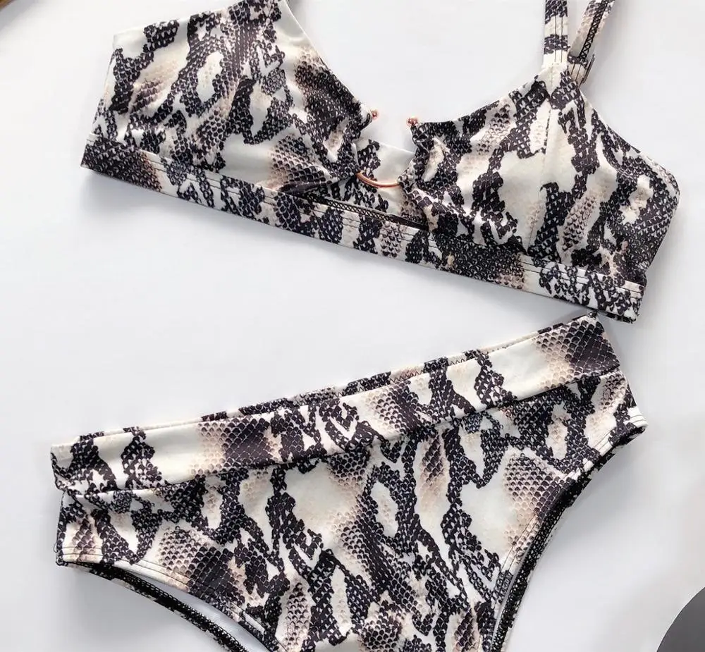

Snakeskin Bikini Women Swimwear Leopard Sexy Biquini Swim Suit Push Up Swimsuit Female Beachwear Swimming Bikinis