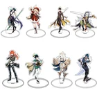 Новая модная подставка из нейтрального акрила с рисунком аниме Xiao Venti орех, декоративная подставка для стола, брелок, подвеска в подарок