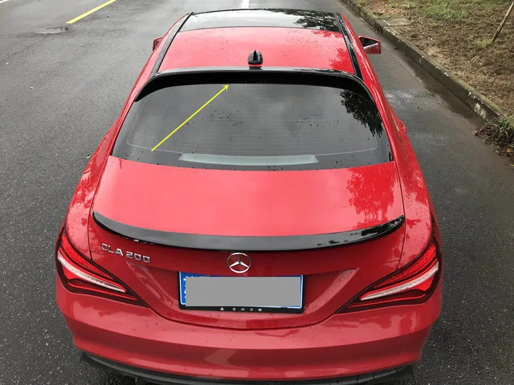 For 2014-2017 Mercedes-Benz W117 CLA220 200 180 Roof Spoiler Sport ABS Material Car Rear Wing Primer Black Trunk 15 | Автомобили и