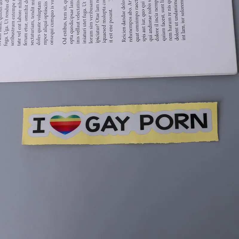 13 7 см * 2 креативные забавные автомобильные наклейки с надписью I Love Gay порно