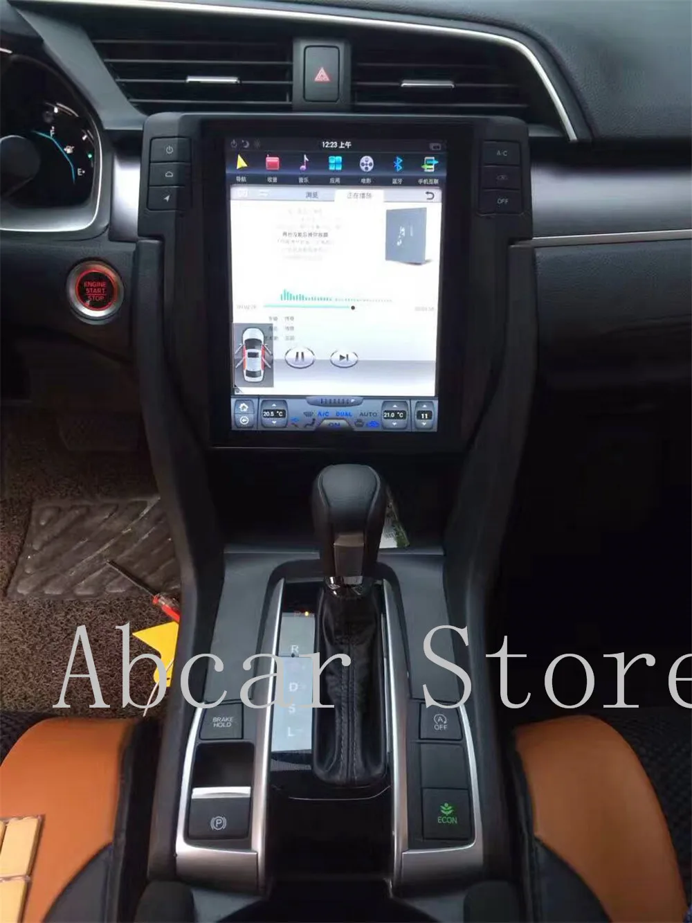 10 4 ''Tesla стиль Android 9 0 автомобильный dvd плеер GPS навигация для Honda Civic 2016 2017 2018