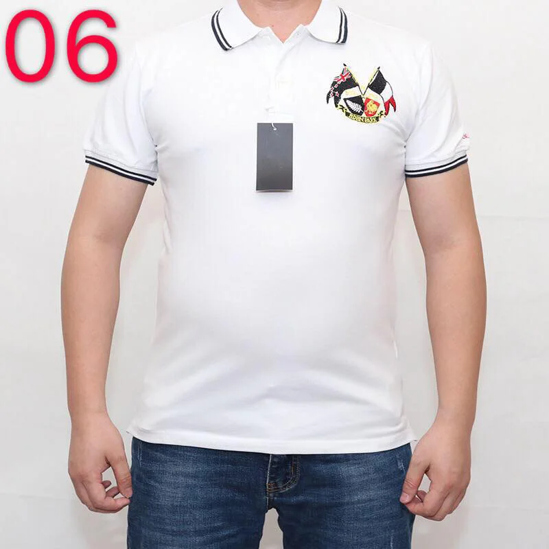 Hombre eden park Топ для мужчин с коротким рукавом Повседневная рубашка для регби camisa вышитая eden park polo мужская Тонкая однотонная хлопковая - Цвет: Слоновая кость