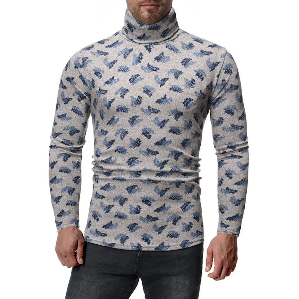 Мужские свитера Зимний пуловер с высоким воротником новые осенние вязаные