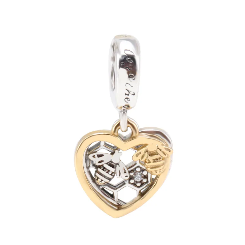 

Hot New Honeybee Heart-shaped String Decoration Charms Beads
