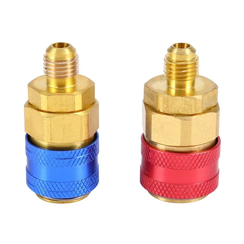 

1 Pair Freon R134A H/L Car Quick Coupler Connector Brass Adapters Refrigerant Wholesale