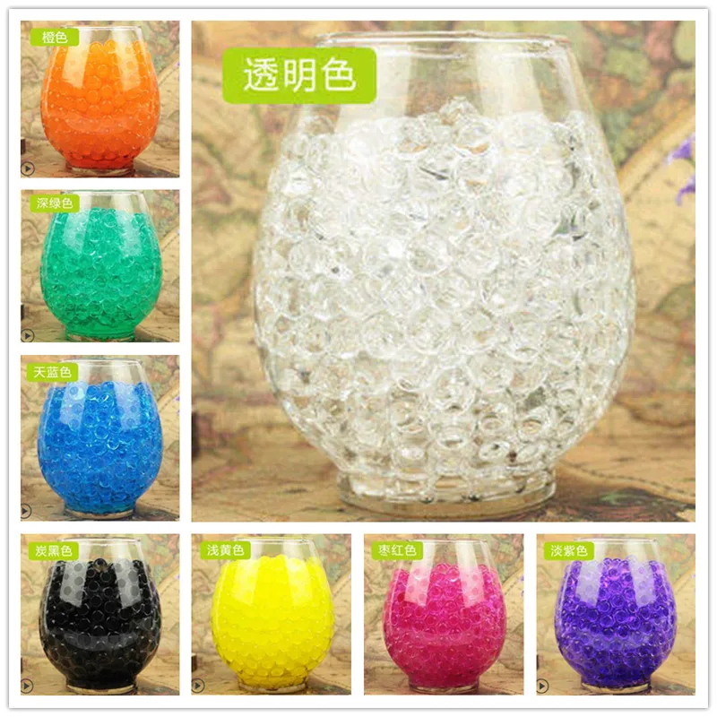 1000 шт много цветов кристаллическая почва растут воды бусины милый гидрогель