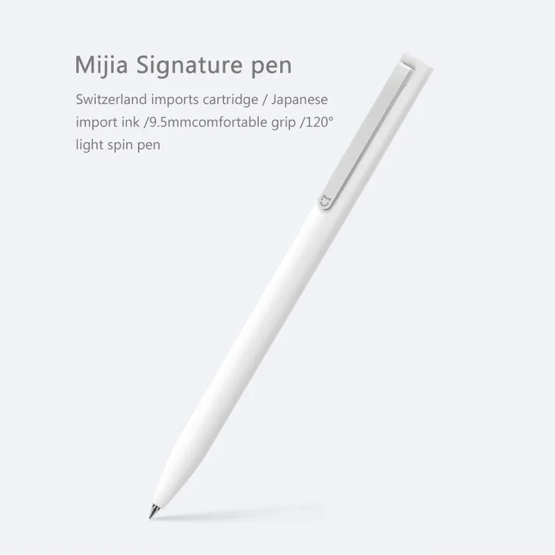 Оригинальный стержень Xiaomi Mijia для ручки подписи плавное письмо 0 5 мм Высокоточный
