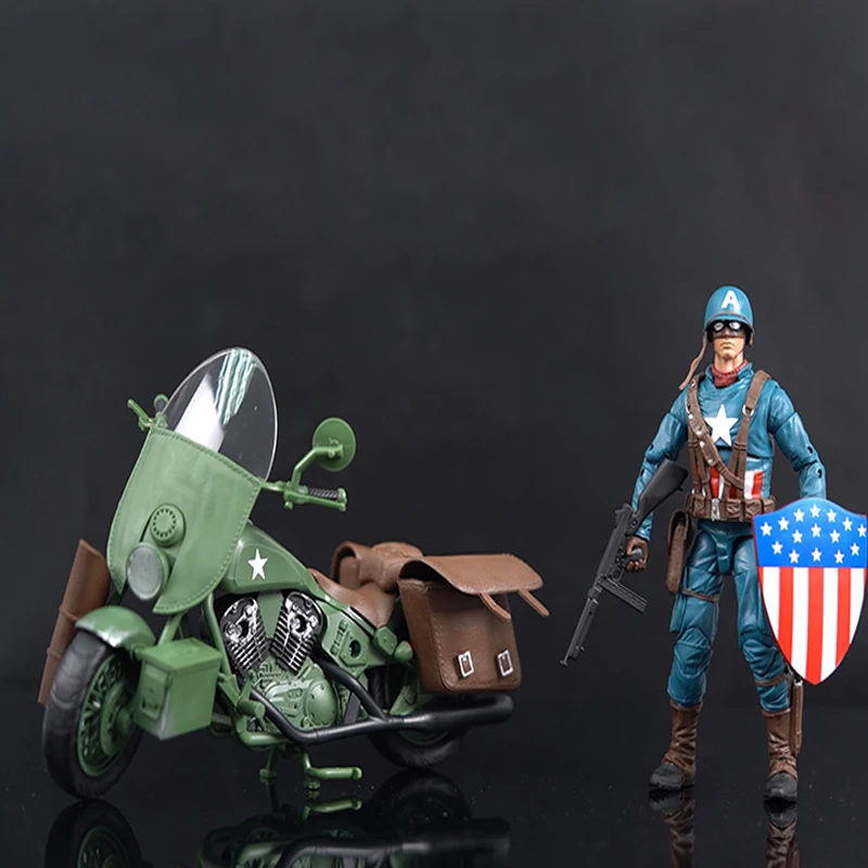 

6inch Hasbro Marvel Legends Avengers Superhero Captain America Harley Motors PVC Action Figure Collectible Model Toy
