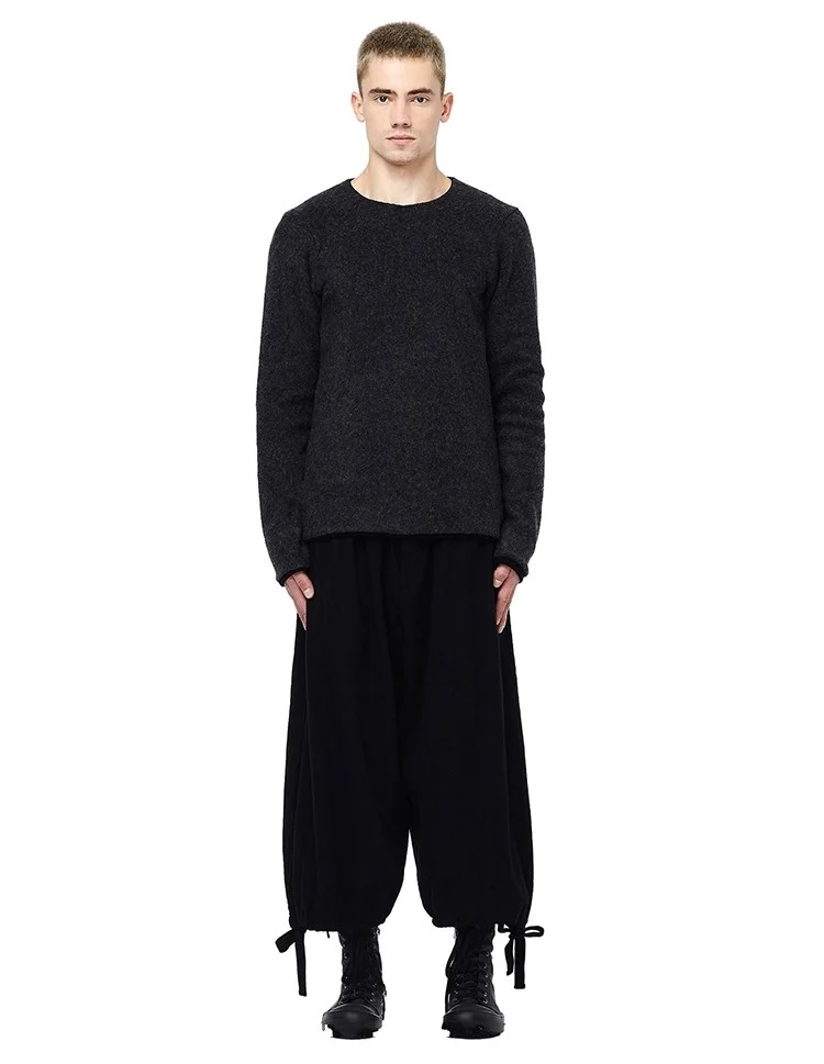 

Повседневные мужские брюки, шерстяные брюки, широкие брюки, молодежная мода на осень и зиму, городская мода