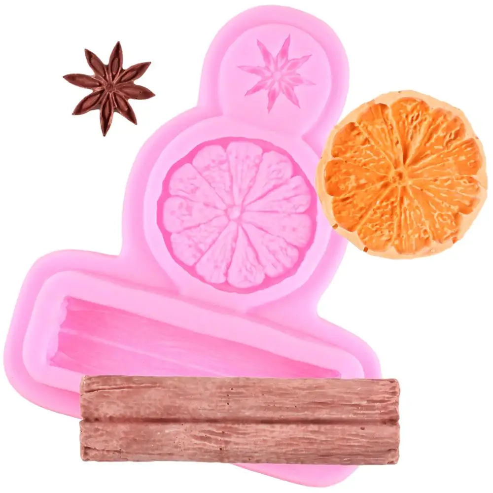 Силиконовые формы для выпечки леденцов аниса корицы лимона|Пресс глины| |