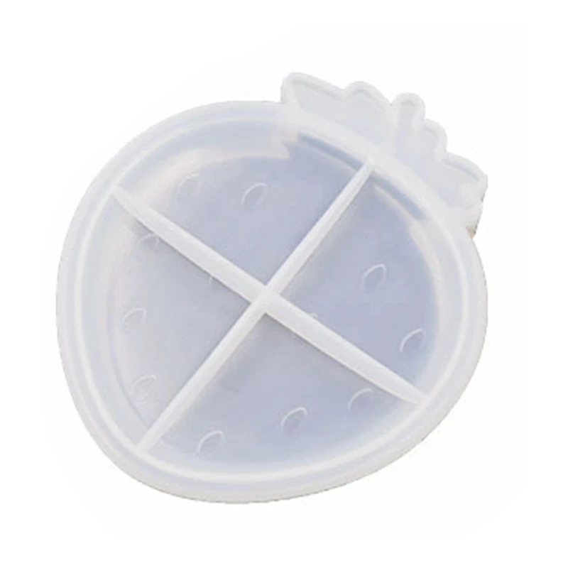 

DIY Crystal Epoxy Resin Mold Strawberry Shape Fruit Dish Casting Silicone Mould