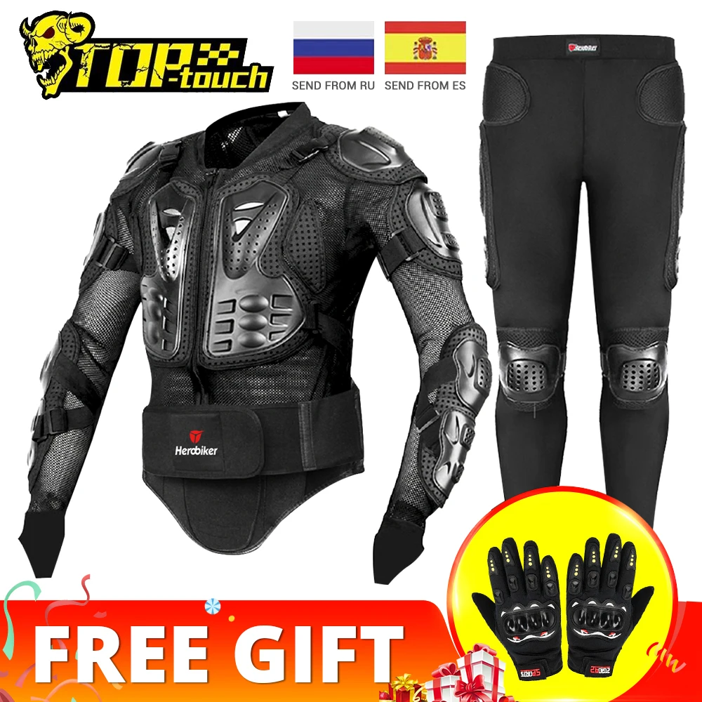 

Мужская мотоциклетная куртка HEROBIKER, полный корпус, мотоциклетная защита для мотокросса, куртка для езды на мотоцикле, мотозащита, размер S-5XL