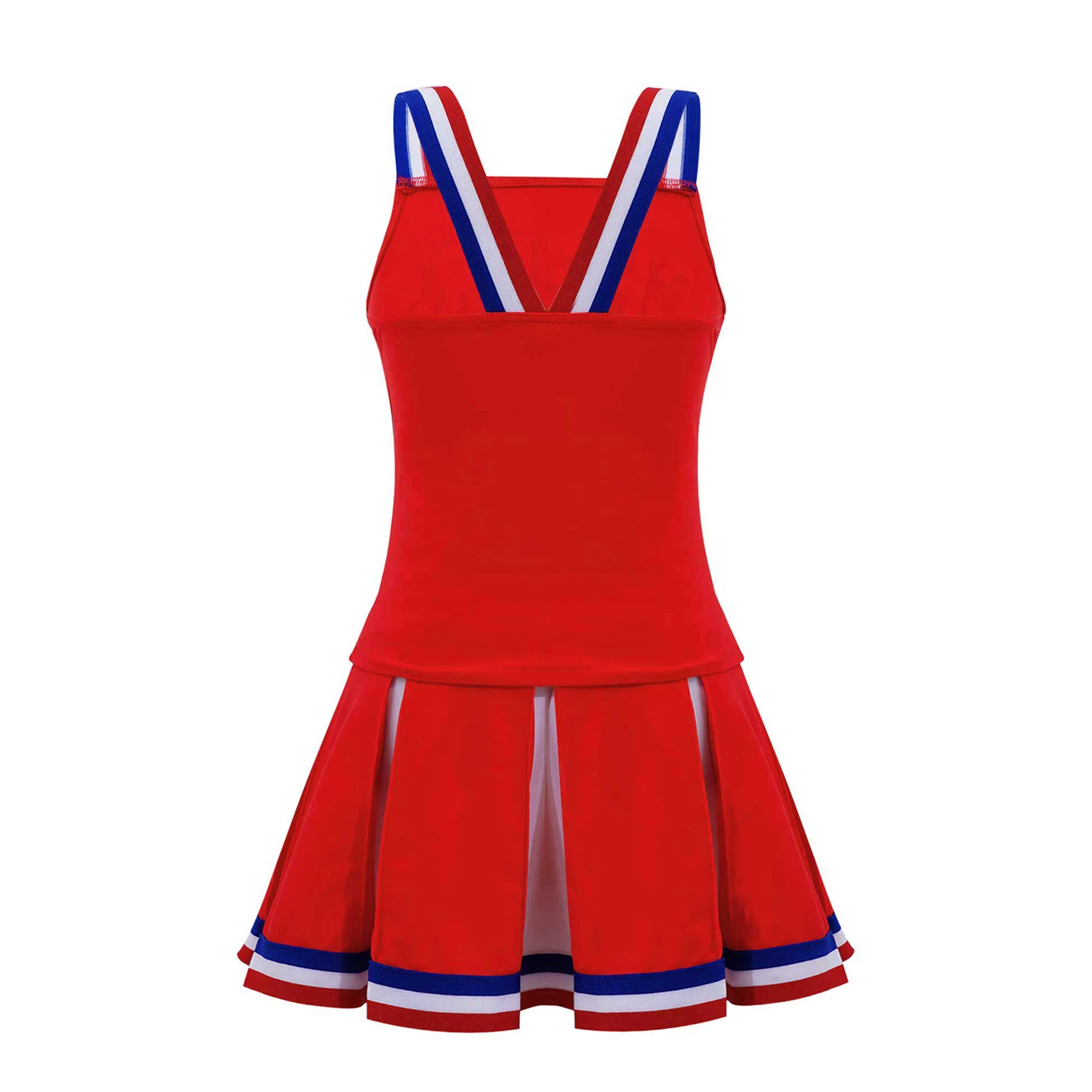 Спортивная униформа для чирлидинга девочек комплект из 2 предметов майка и юбка в