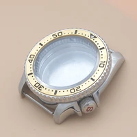 modified nh36 silver watch case replace seiko skx007 skx009 case fit for nh35 nh36 4r35 4r36 6r15 6r16 movement red s crown