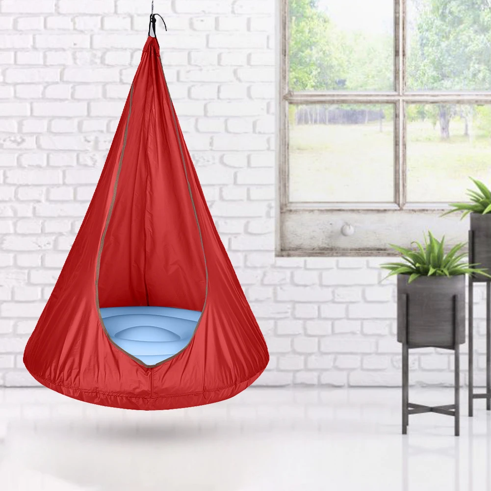 

Kids Hammock Garden Furniture Pod Swings Chair Indoor Outdoor Hanging Seat Autism Sensory Child Therapy Swing Seat Patio