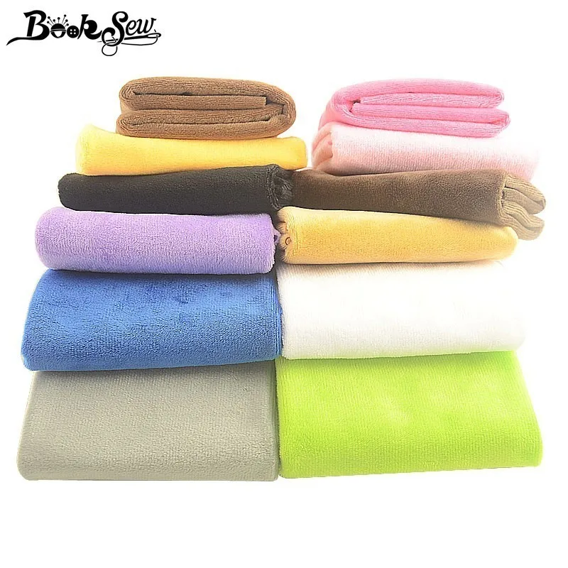 Booksew однотонная плюшевая ткань Velboa Telas 40x5 0 см/шт. фланелевая одежда Tecidos De пэчворк