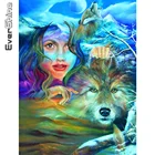 Алмазная вышивка с изображением волка, животных, для дома