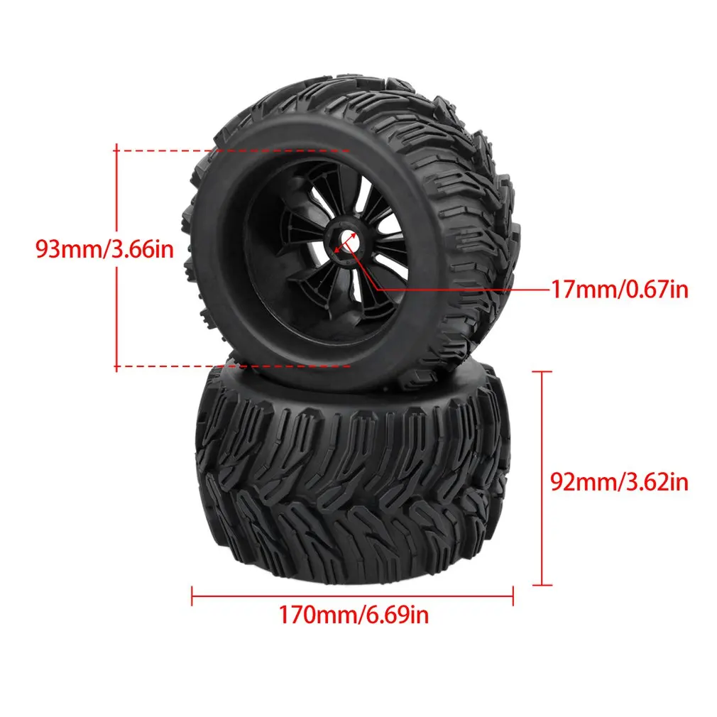 

1/8 Monster Truck Wheels Tires For Redcat Rovan HPI Savage XL MOUNTED GT FLUX HSP ZD Racing 1/8 Monster Truck