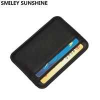 slim rfid blocking credit id card holder genuine leather bank creditcard wallet purse money cardholder case for men women 2020