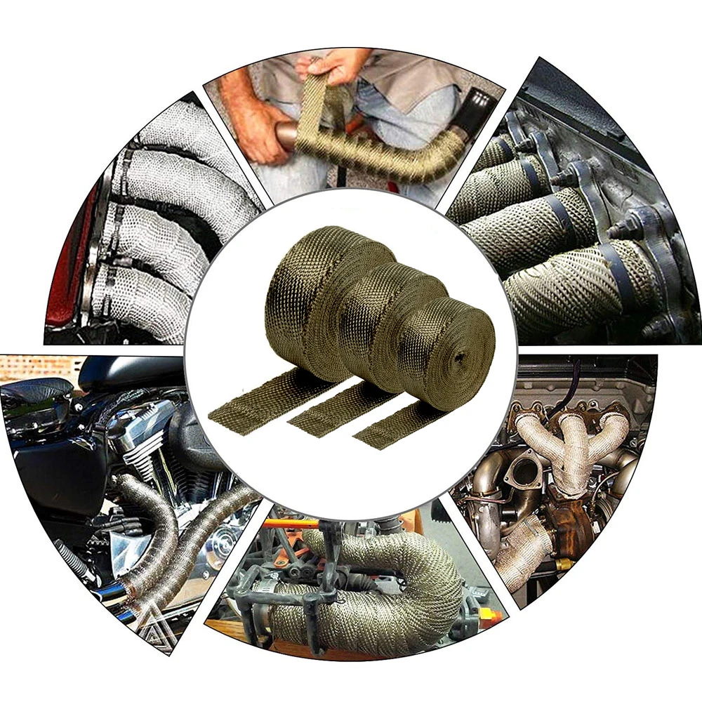 Горячая выхлопная труба коллектор жаростойкая из нержавеющей стали стяжки для