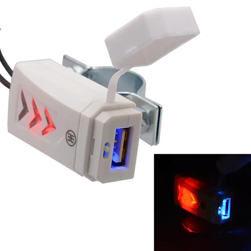 2.1A 150 см кабель USB зарядное устройство Универсальный Автомобильный Motrocycle синий