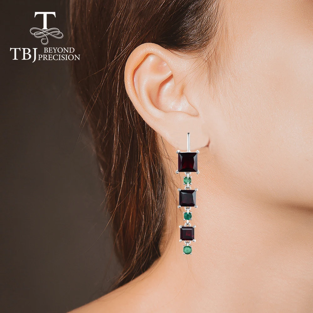 TBJ новые ювелирные изделия с цитрином из натуральных драгоценных камней набор