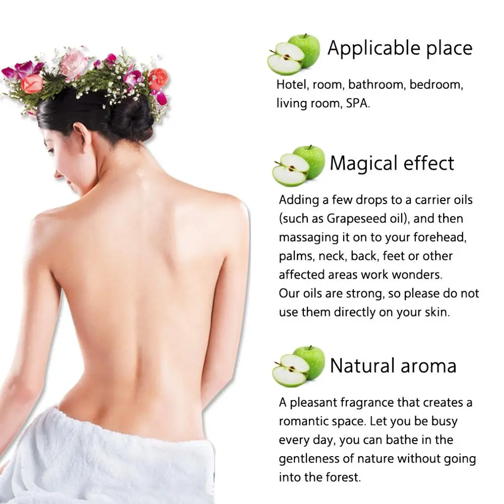 Натуральное эфирное масло яблока расслабление отбеливание кожи улучшение сна